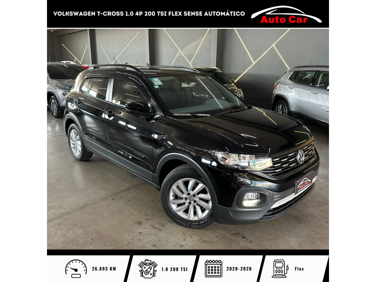 T-Cross 1.0 4P 200 TSI FLEX SENSE AUTOMÁTICO