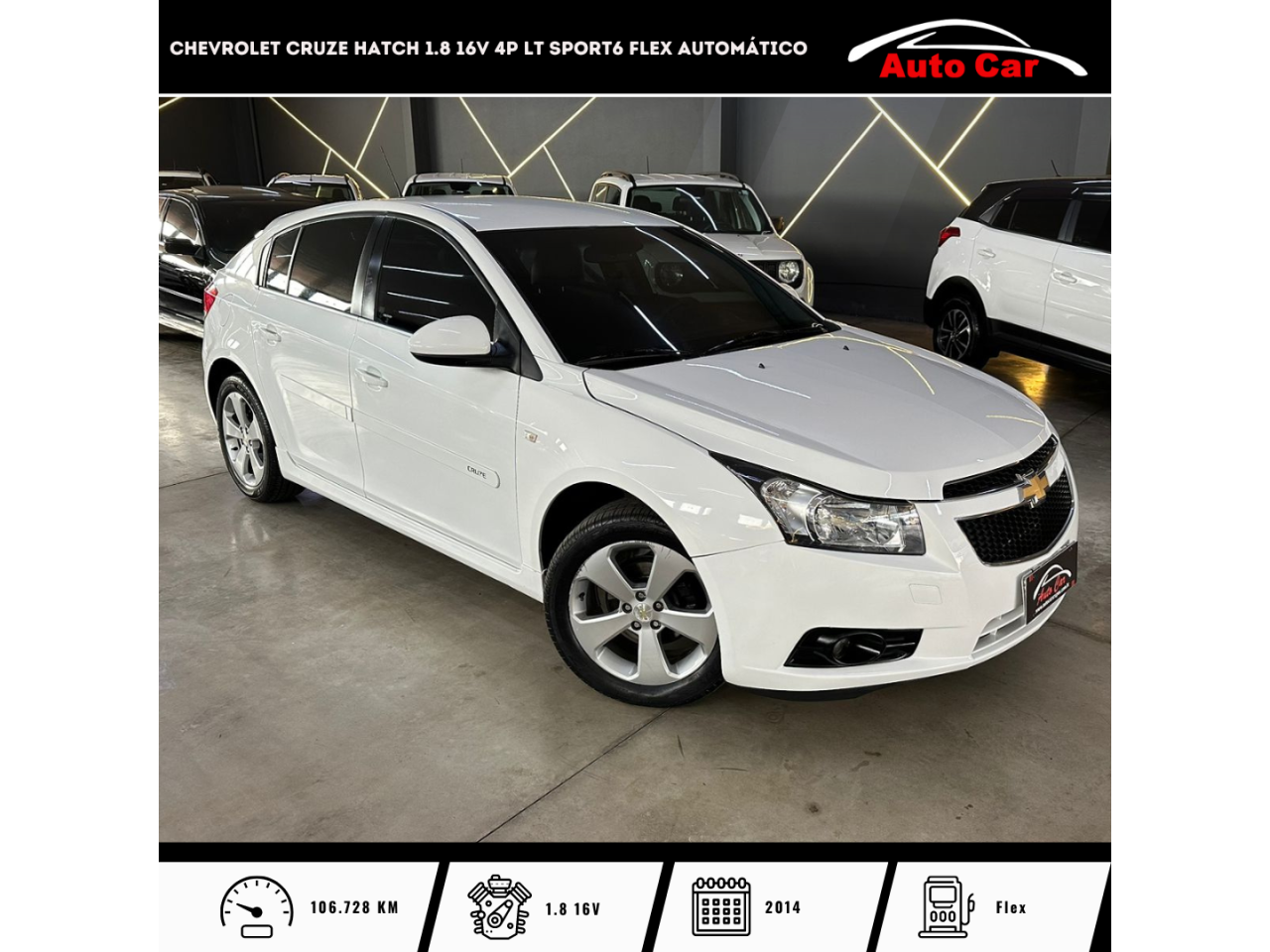 Cruze Hatch 1.8 16V 4P LT SPORT6 FLEX AUTOMÁTICO