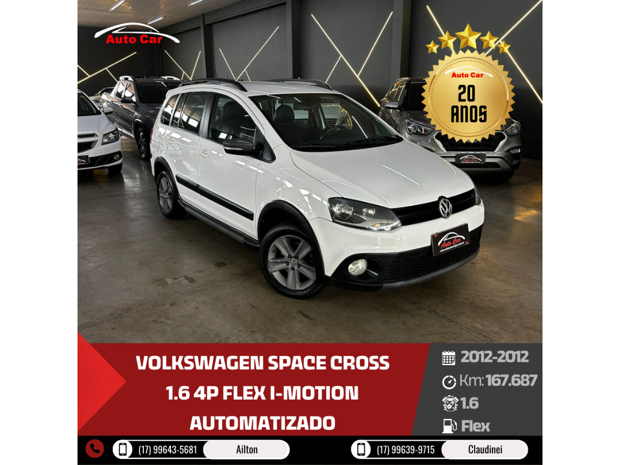 Space Cross 1.6 4P FLEX I-MOTION AUTOMATIZADO