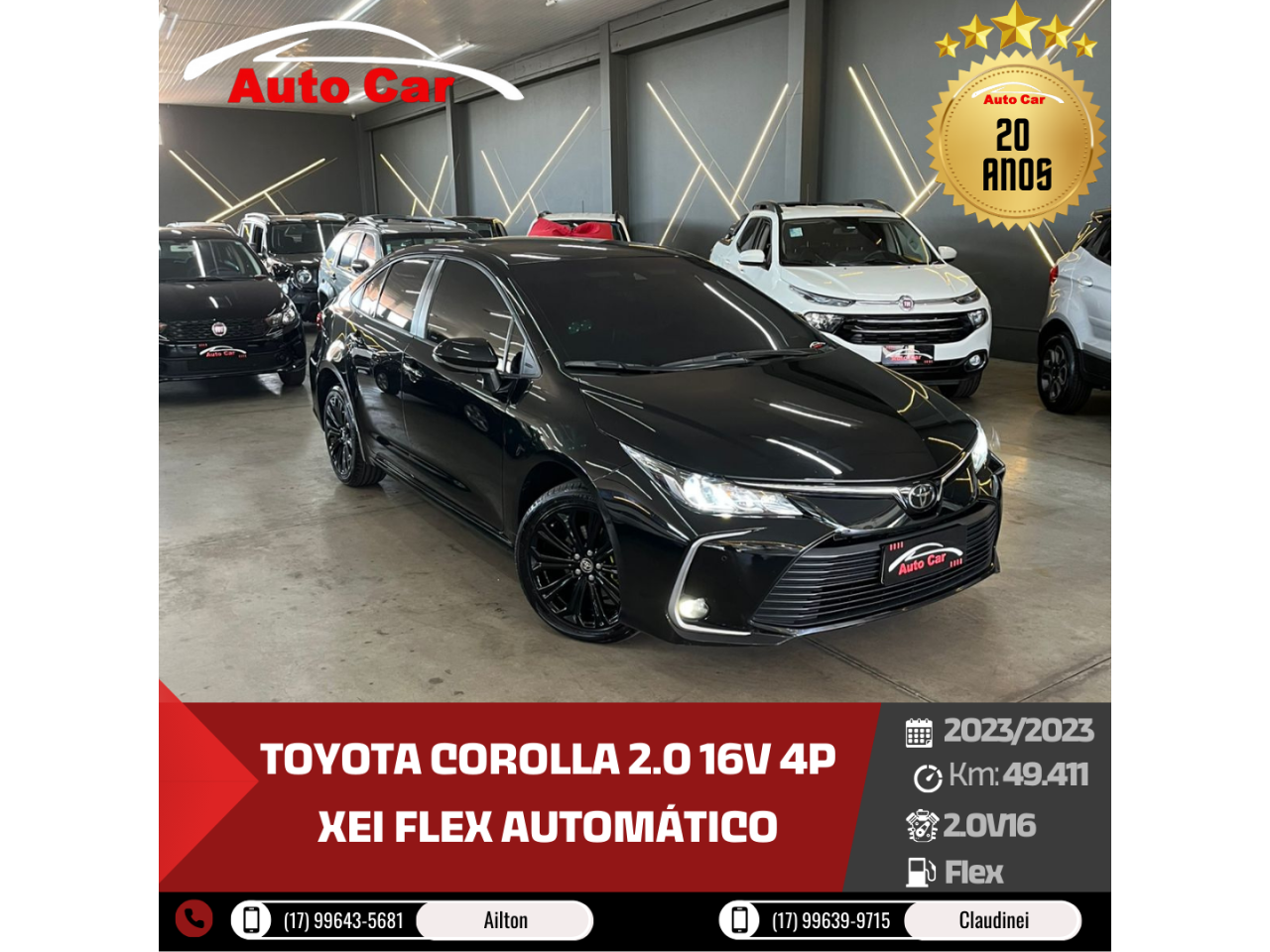 Corolla 2.0 16V 4P XEI FLEX AUTOMÁTICO