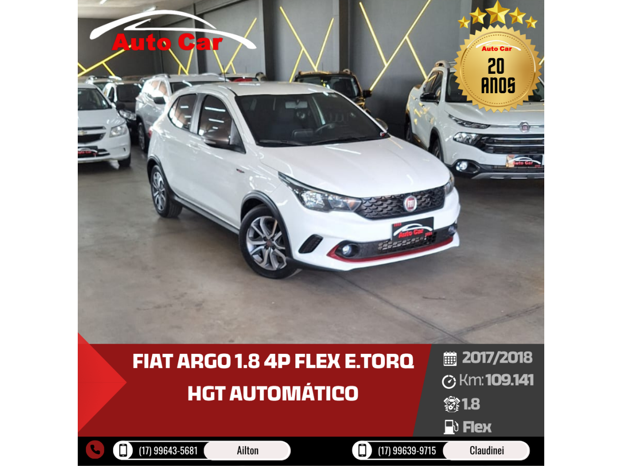 Argo 1.8 4P FLEX E.TORQ HGT AUTOMÁTICO