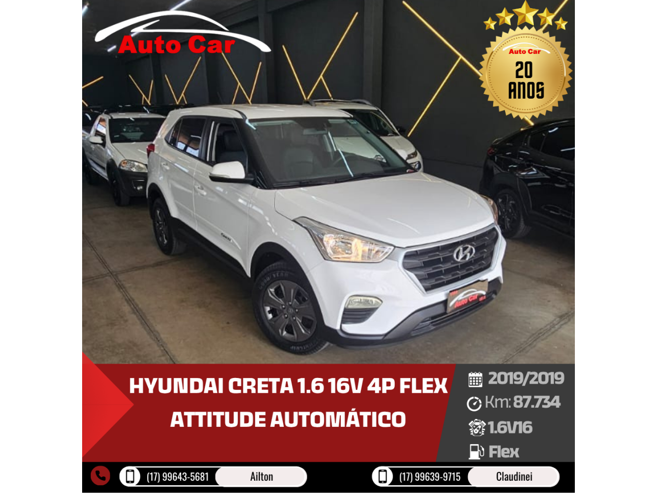Creta 1.6 16V 4P FLEX ATTITUDE AUTOMÁTICO