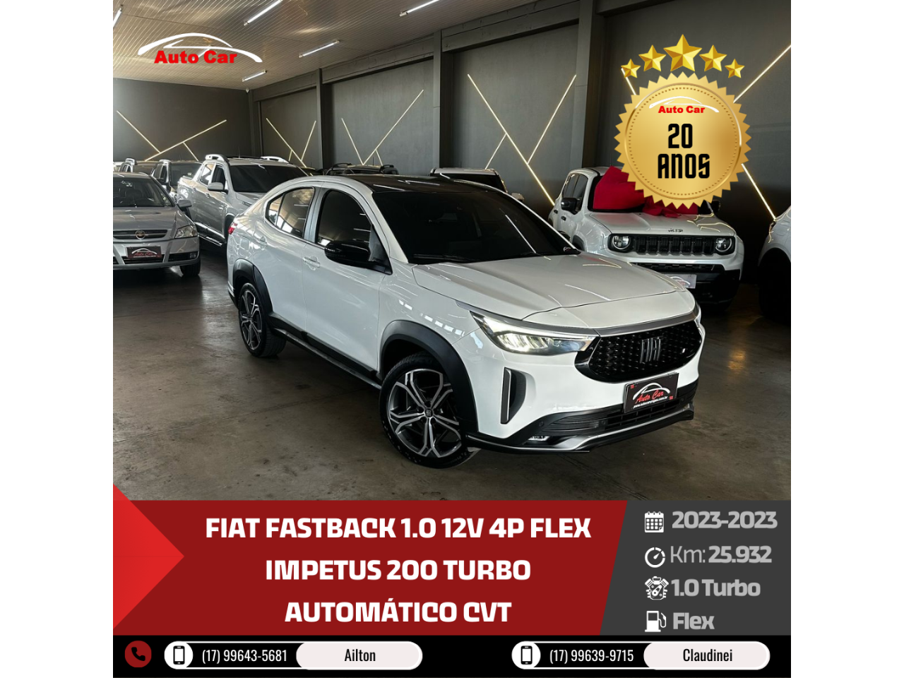 Fastback 1.0 12V 4P FLEX IMPETUS 200 TURBO AUTOMÁTICO CVT