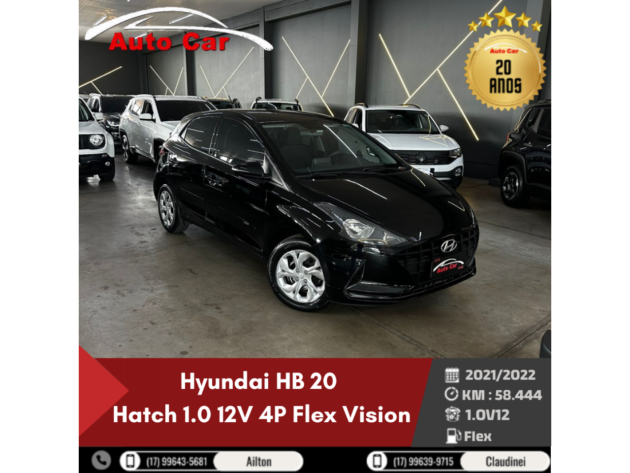 HB 20 Hatch 1.0 12V 4P FLEX VISION