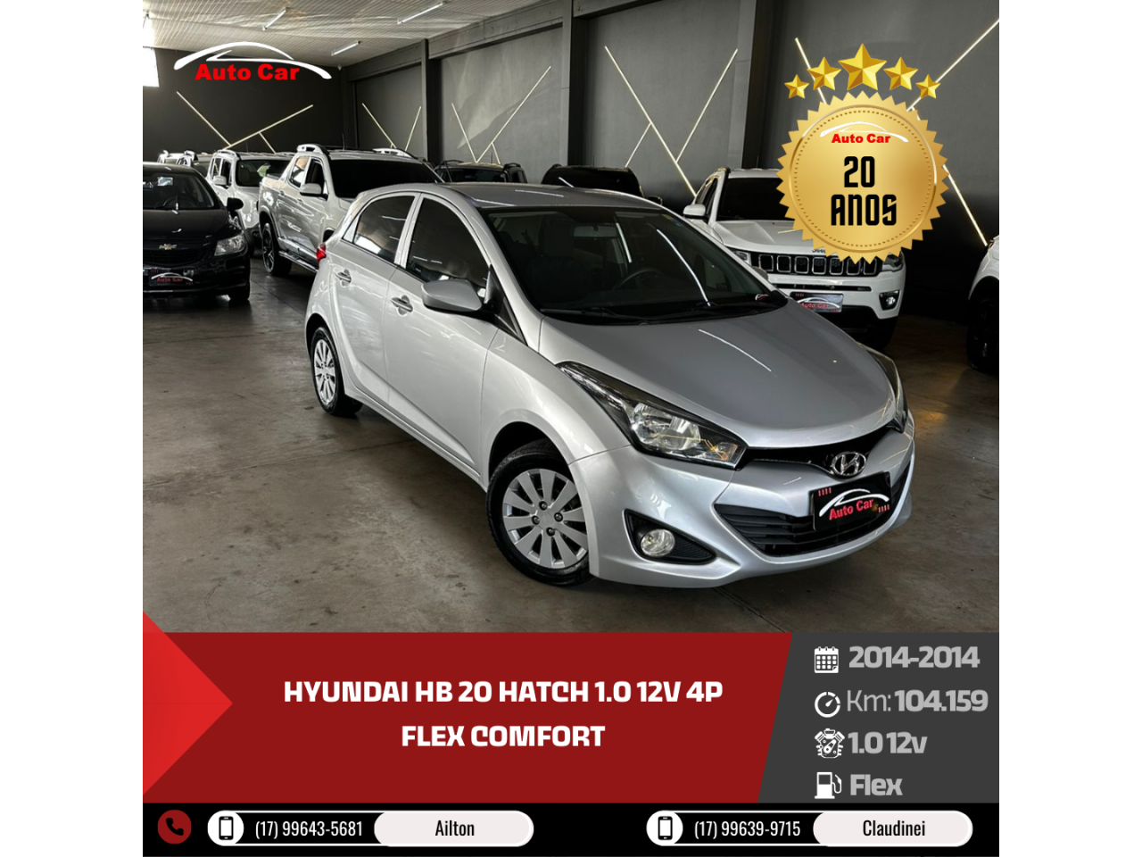HB 20 Hatch 1.0 12V 4P FLEX COMFORT