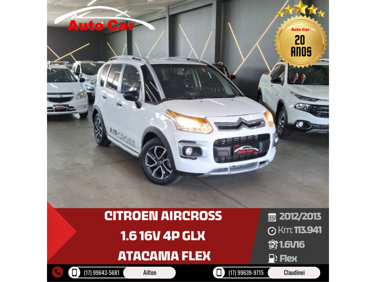 Aircross 1.6 16V 4P GLX ATACAMA FLEX