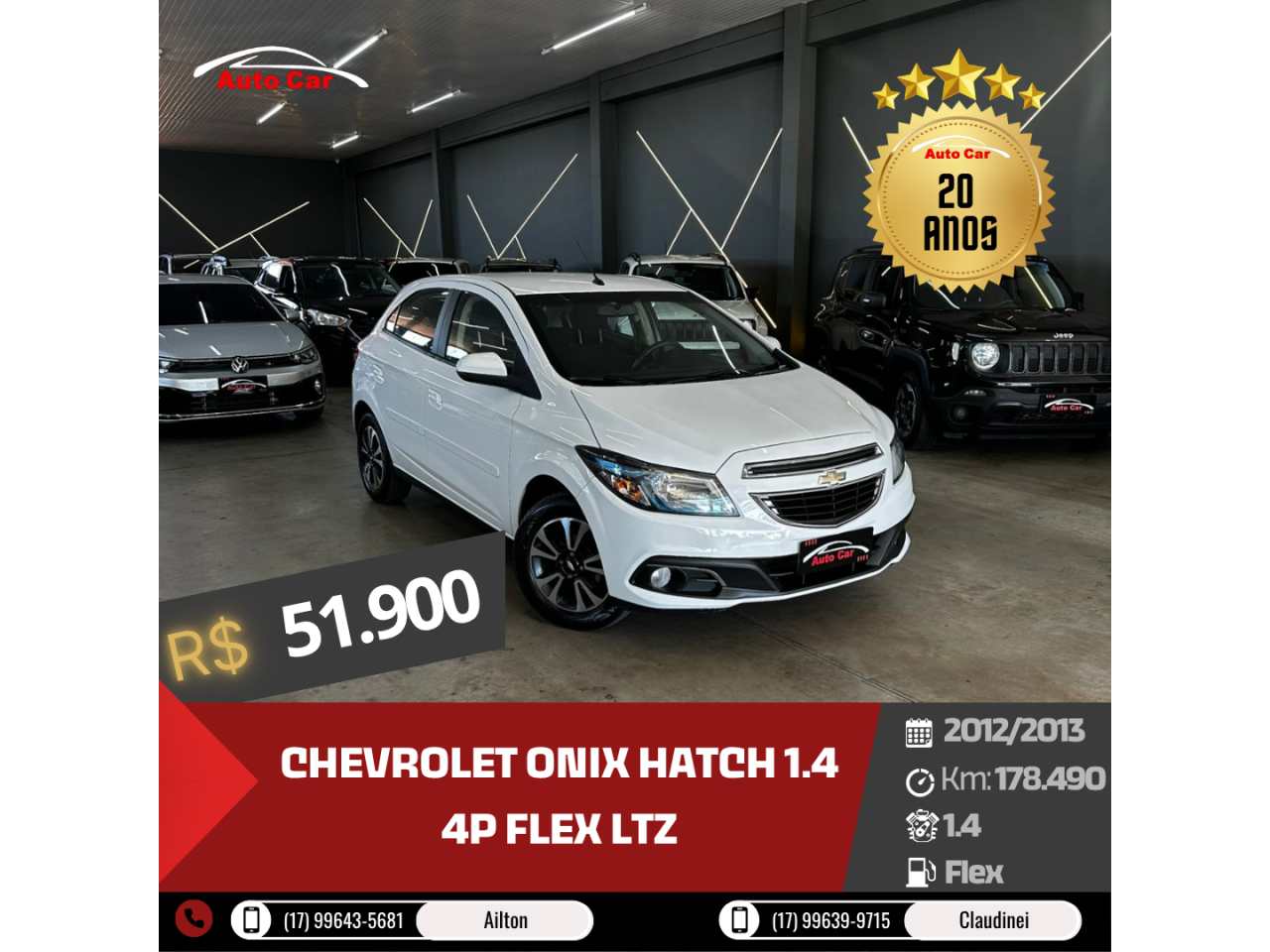 Onix Hatch 1.4 4P FLEX LTZ