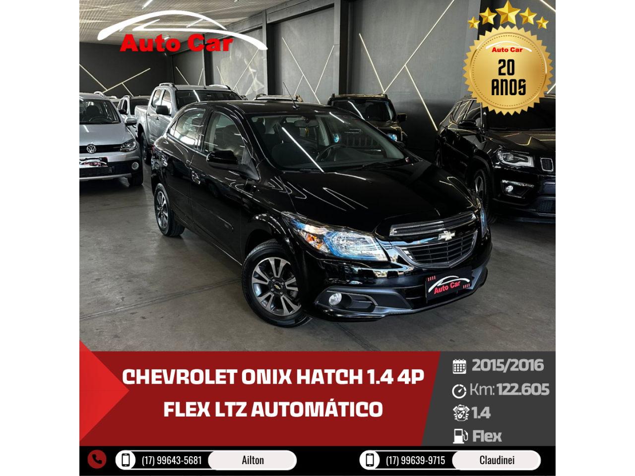 Onix Hatch 1.4 4P FLEX LTZ AUTOMÁTICO