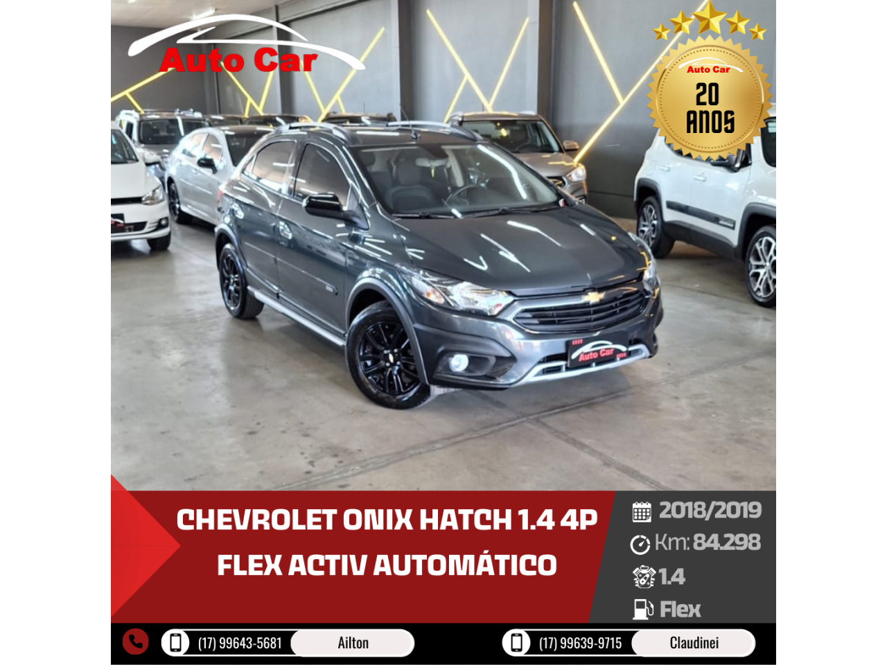 Onix Hatch 1.4 4P FLEX ACTIV AUTOMÁTICO