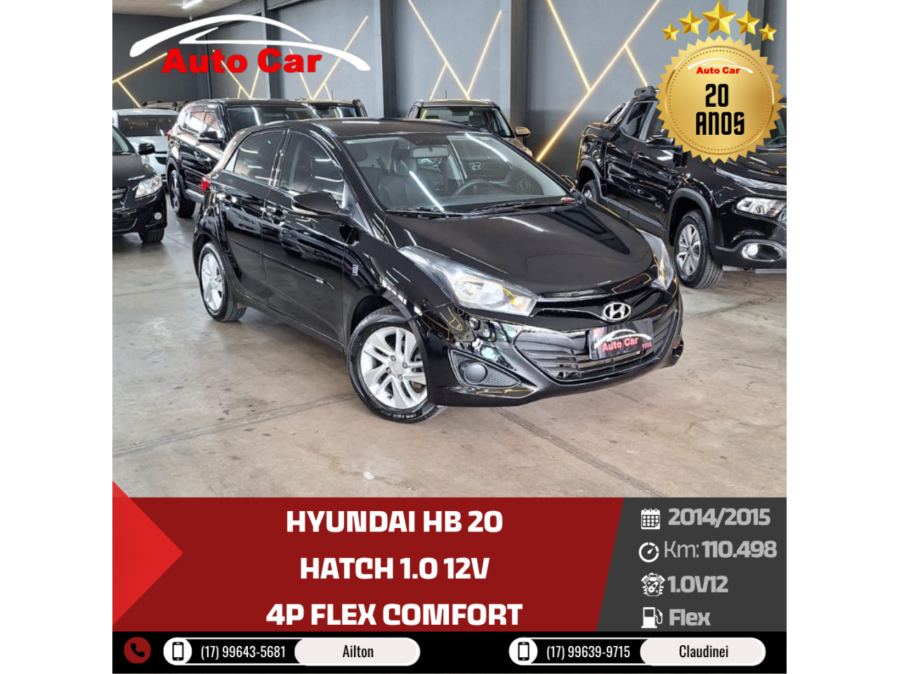 HB 20 Hatch 1.0 12V 4P FLEX COMFORT
