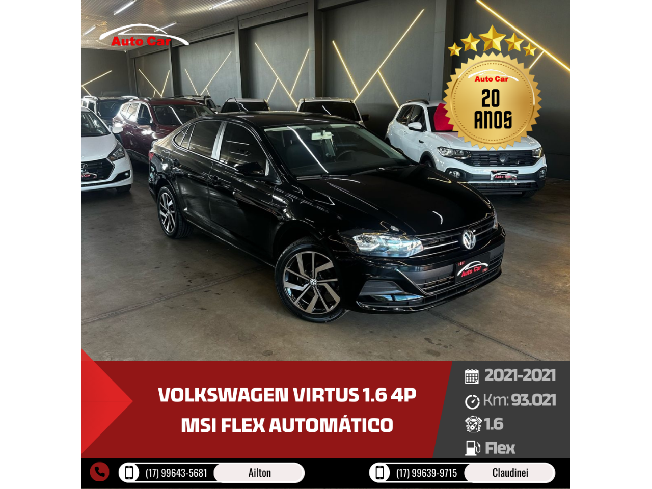 Virtus 1.6 4P MSI FLEX AUTOMÁTICO