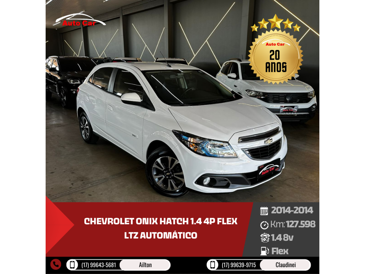 Onix Hatch 1.4 4P FLEX LTZ AUTOMÁTICO