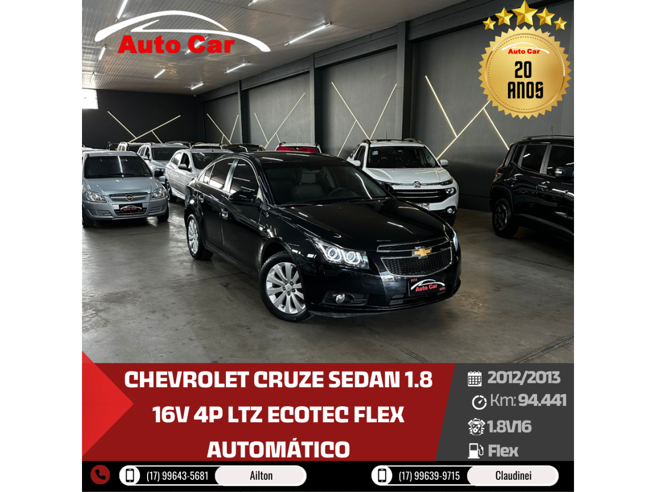 Cruze Sedan 1.8 16V 4P LTZ ECOTEC FLEX AUTOMÁTICO