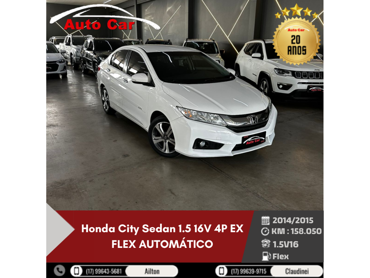 City Sedan 1.5 16V 4P EX FLEX AUTOMÁTICO