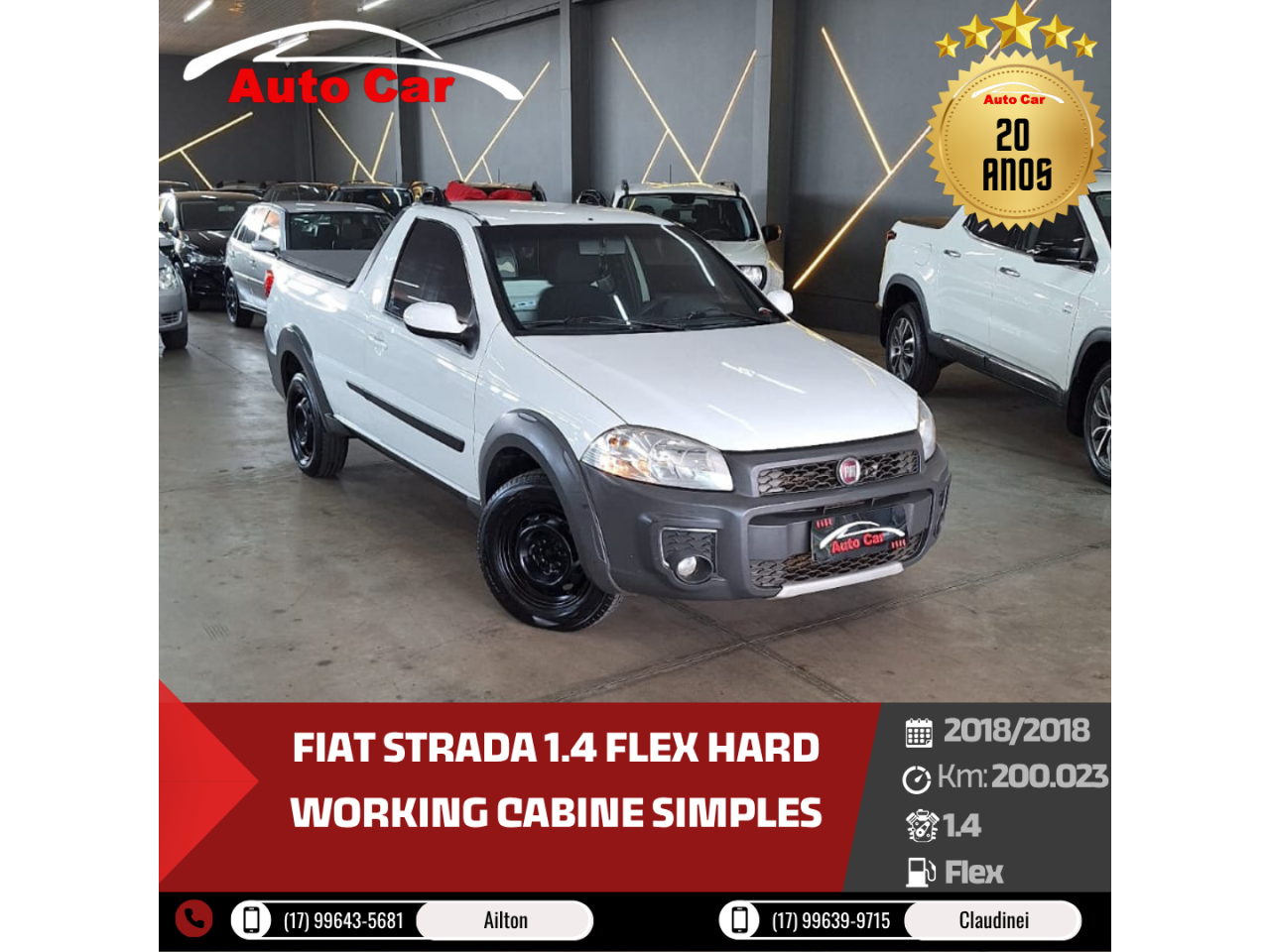Strada 1.4 FLEX HARD WORKING CABINE SIMPLES