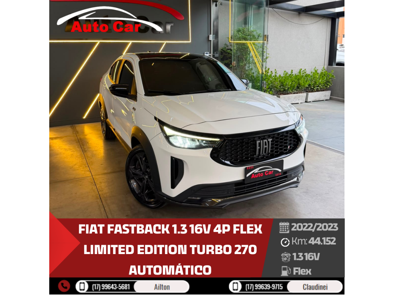 Fastback 1.3 16V 4P FLEX LIMITED EDITION TURBO 270 AUTOMÁTICO