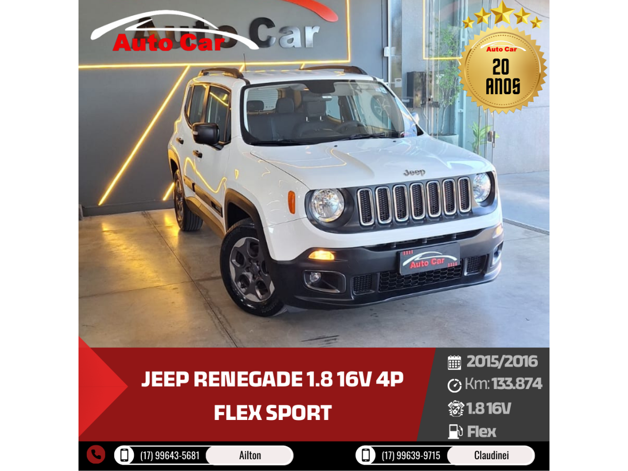 Renegade 1.8 16V 4P FLEX SPORT