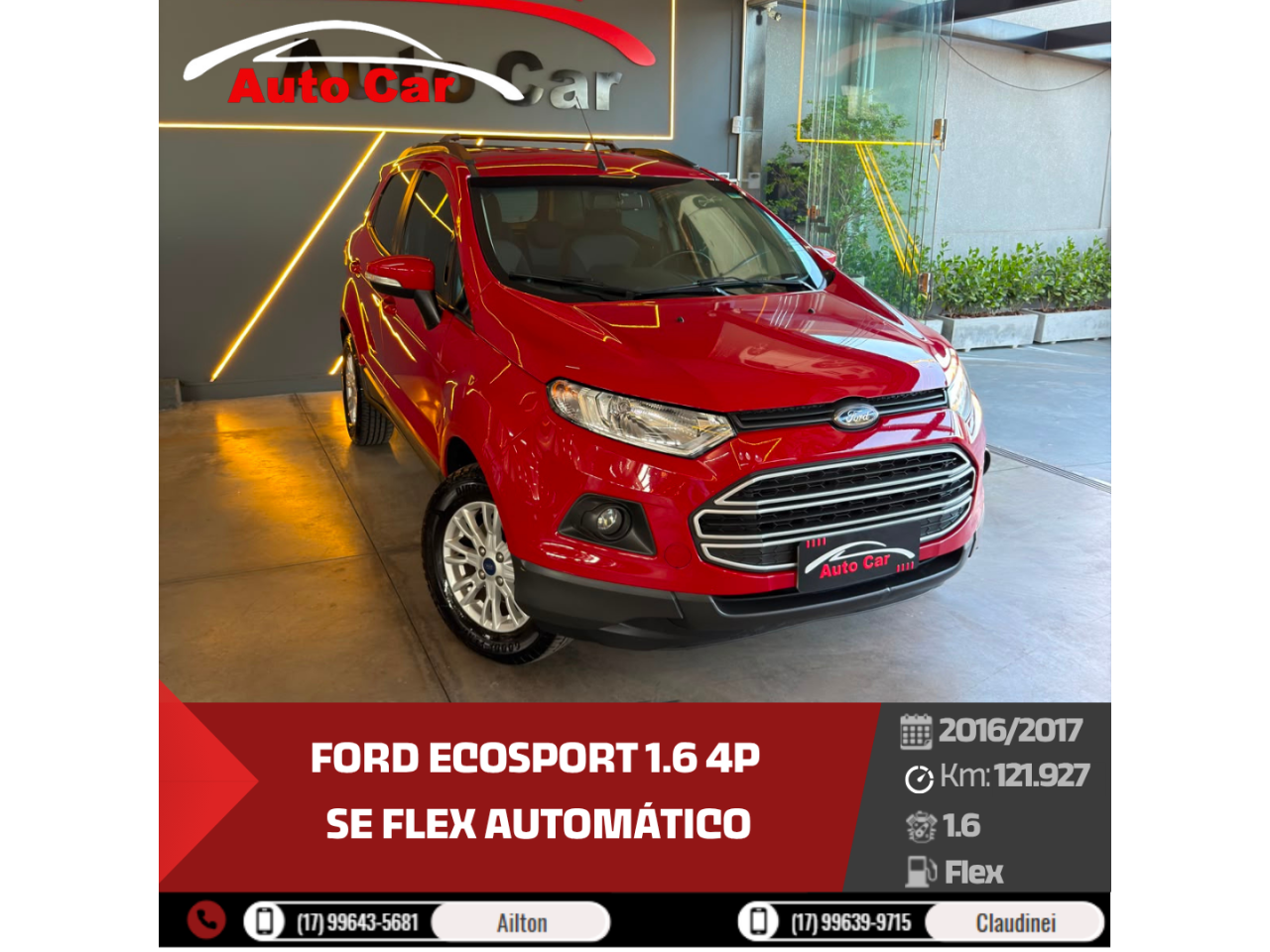 Ecosport 1.6 4P SE FLEX AUTOMÁTICO