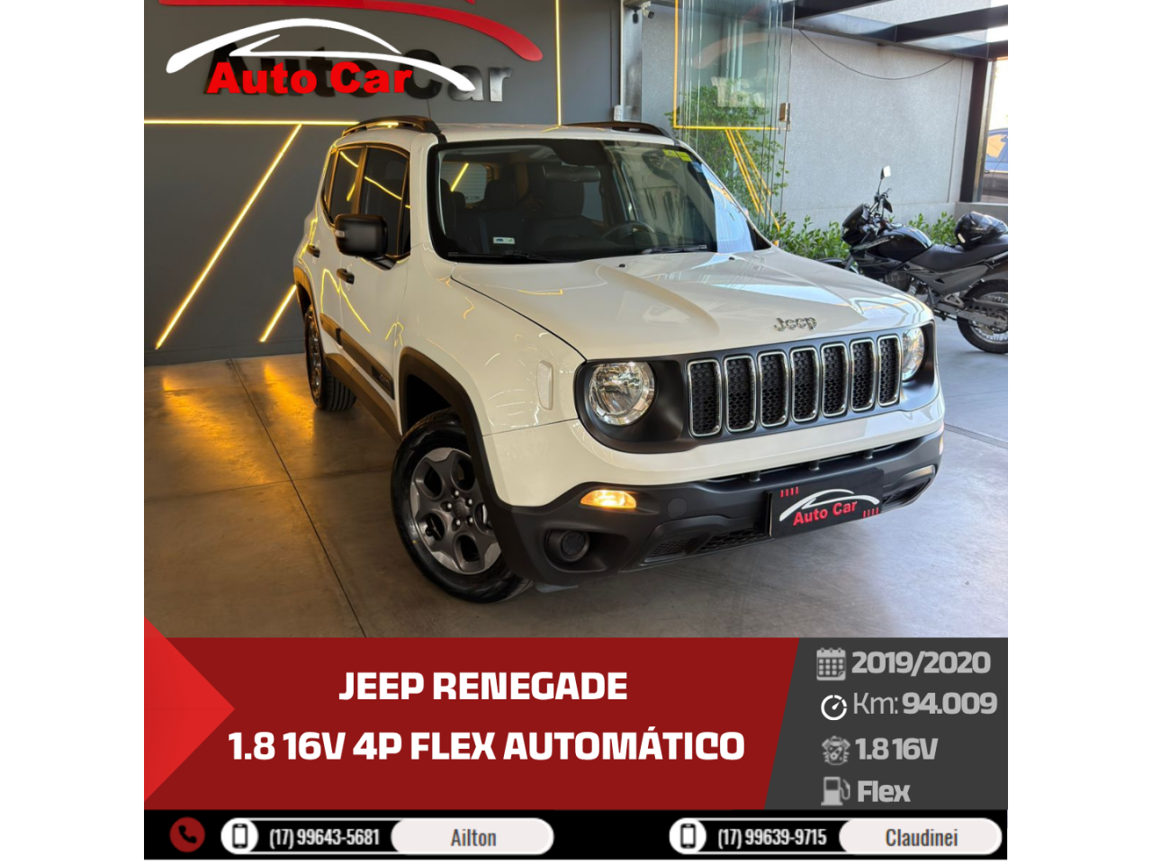 Renegade 1.8 16V 4P FLEX AUTOMÁTICO