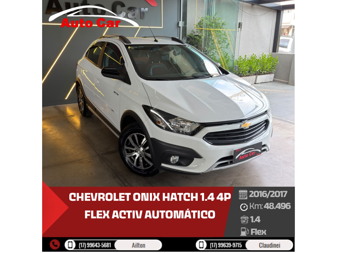 Onix Hatch 1.4 4P FLEX ACTIV AUTOMÁTICO