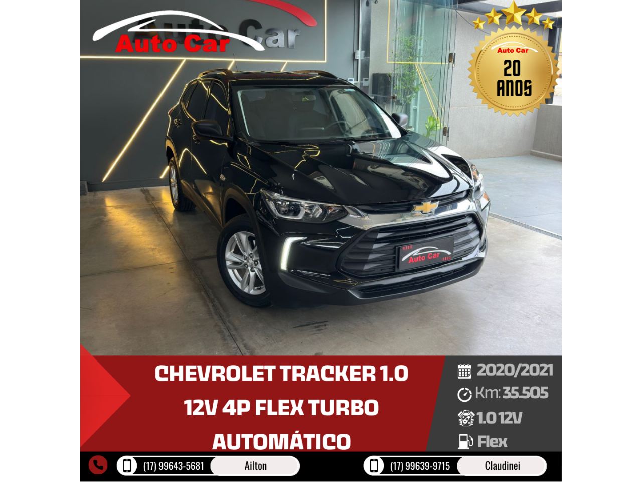 Tracker 1.0 12V 4P FLEX TURBO AUTOMÁTICO