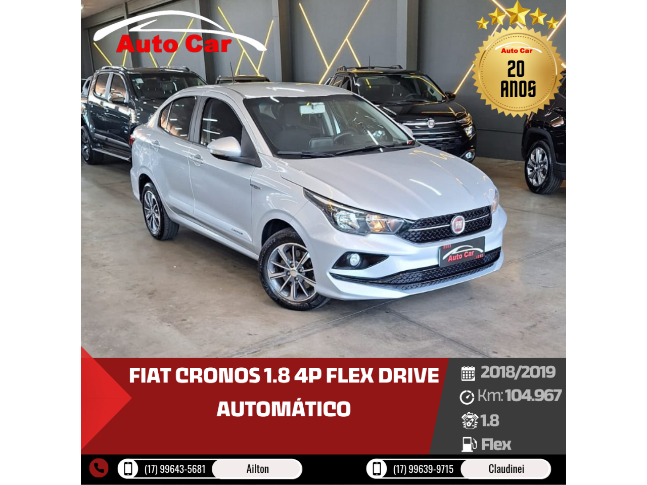 Cronos 1.8 4P FLEX DRIVE AUTOMÁTICO