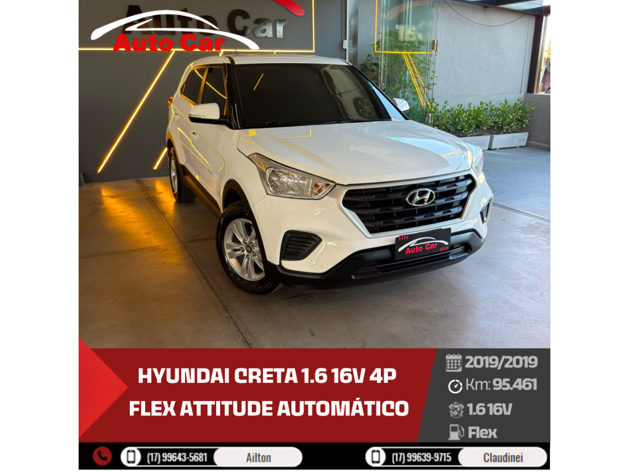Creta 1.6 16V 4P FLEX ATTITUDE AUTOMÁTICO