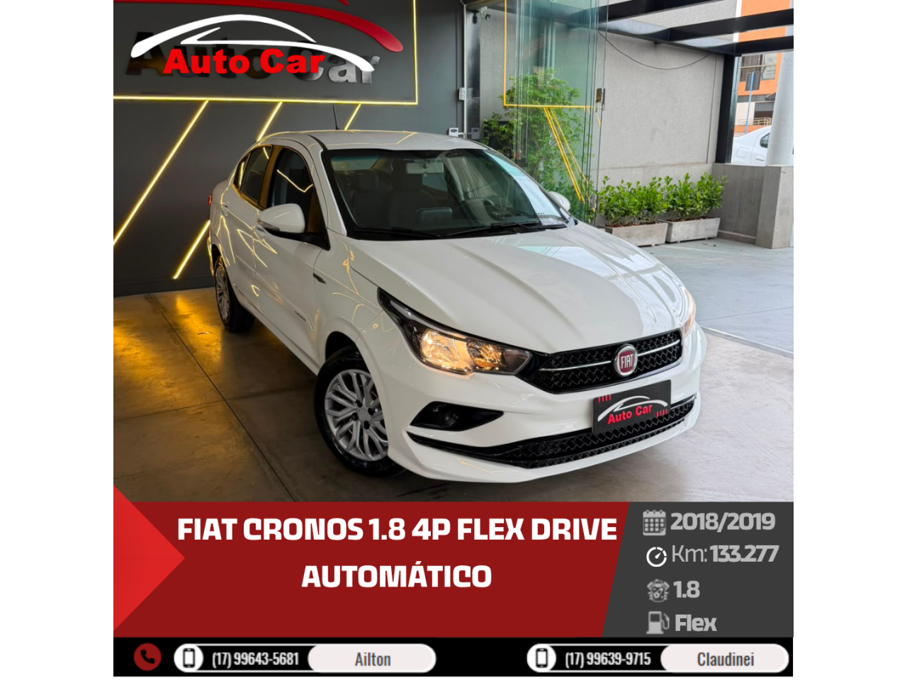 Cronos 1.8 4P FLEX DRIVE AUTOMÁTICO