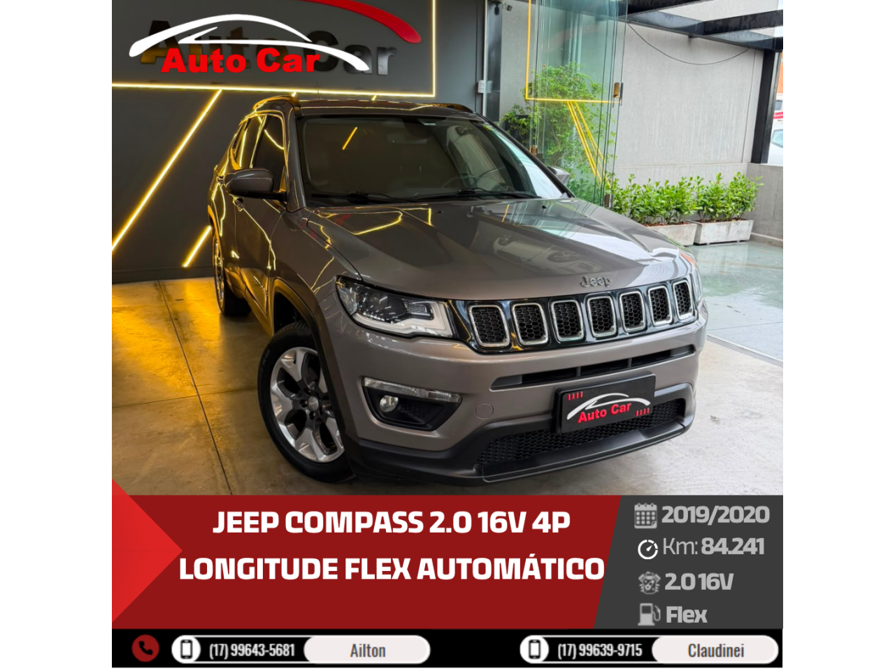 Compass 2.0 16V 4P LONGITUDE FLEX AUTOMÁTICO