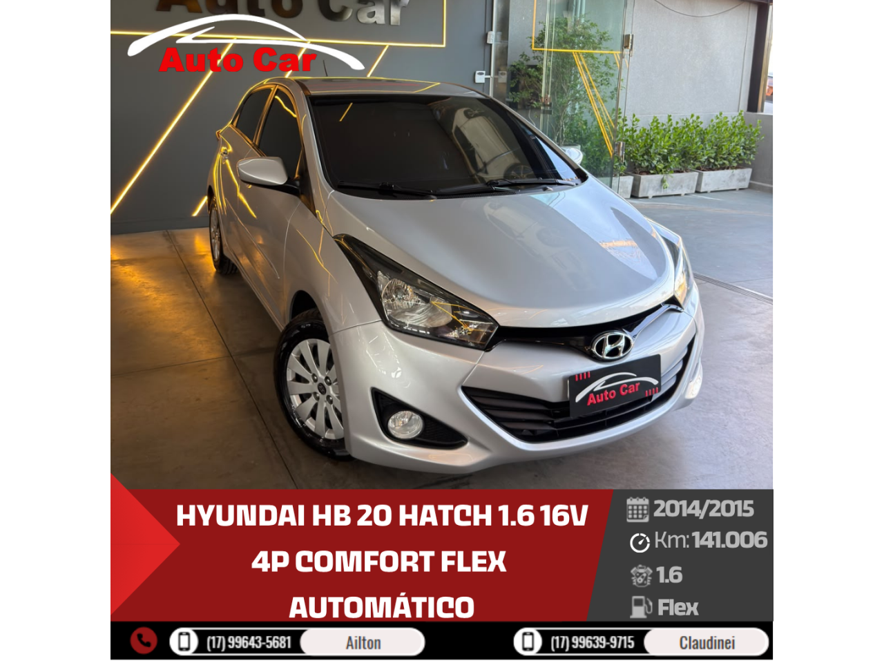 HB 20 Hatch 1.6 16V 4P COMFORT FLEX AUTOMÁTICO