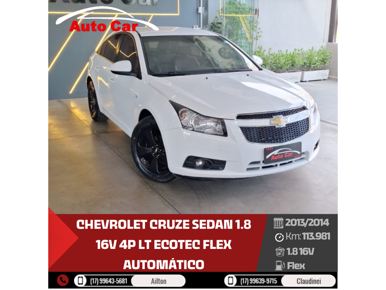 Cruze Sedan 1.8 16V 4P LT ECOTEC FLEX AUTOMÁTICO