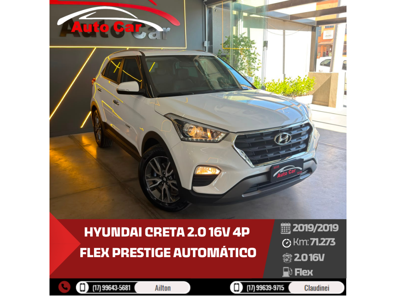 Creta 2.0 16V 4P FLEX PRESTIGE AUTOMÁTICO