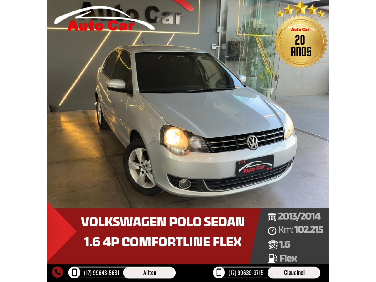 Polo Sedan 1.6 4P COMFORTLINE FLEX