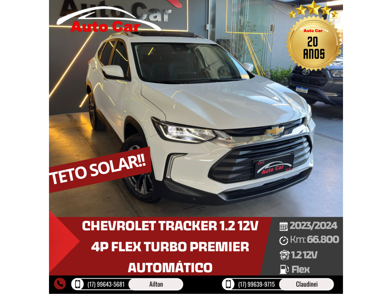Tracker 1.2 12V 4P FLEX TURBO PREMIER AUTOMÁTICO