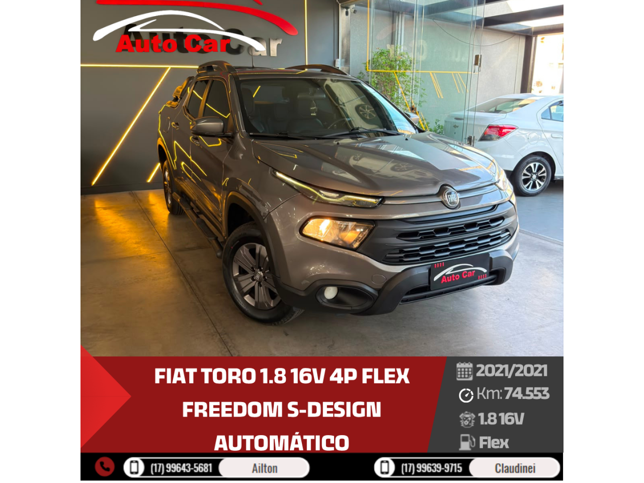 Toro 1.8 16V 4P FLEX FREEDOM S-DESIGN AUTOMÁTICO