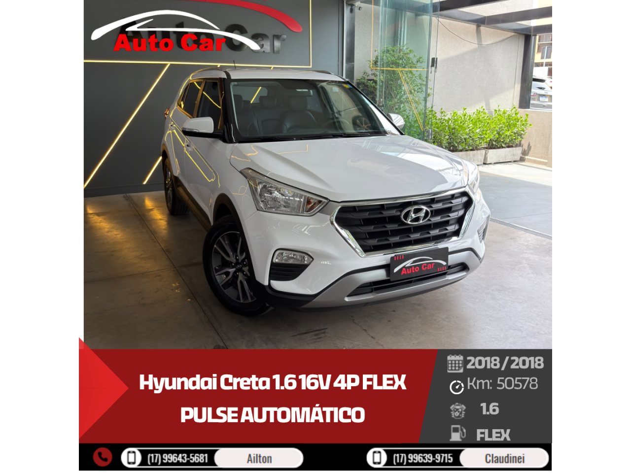 Creta 1.6 16V 4P FLEX PULSE AUTOMÁTICO