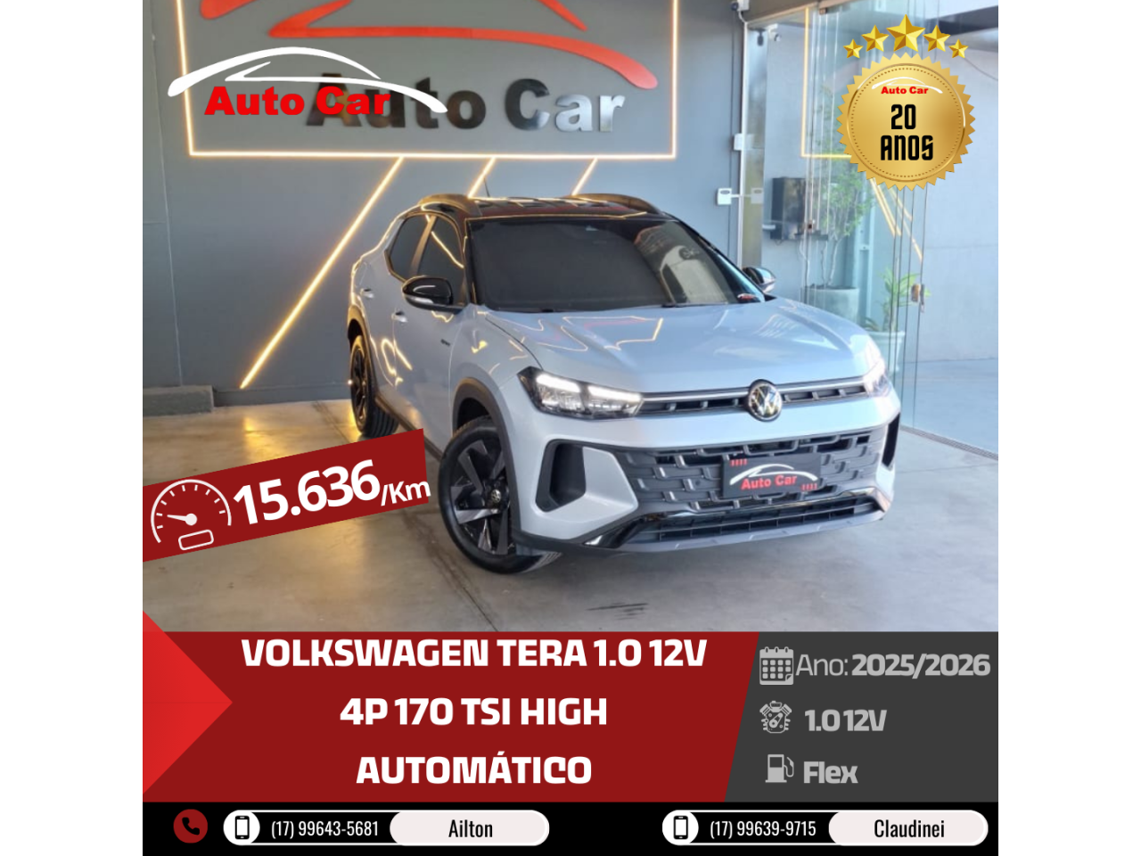 Tera 1.0 12V 4P 170 TSI HIGH AUTOMÁTICO
