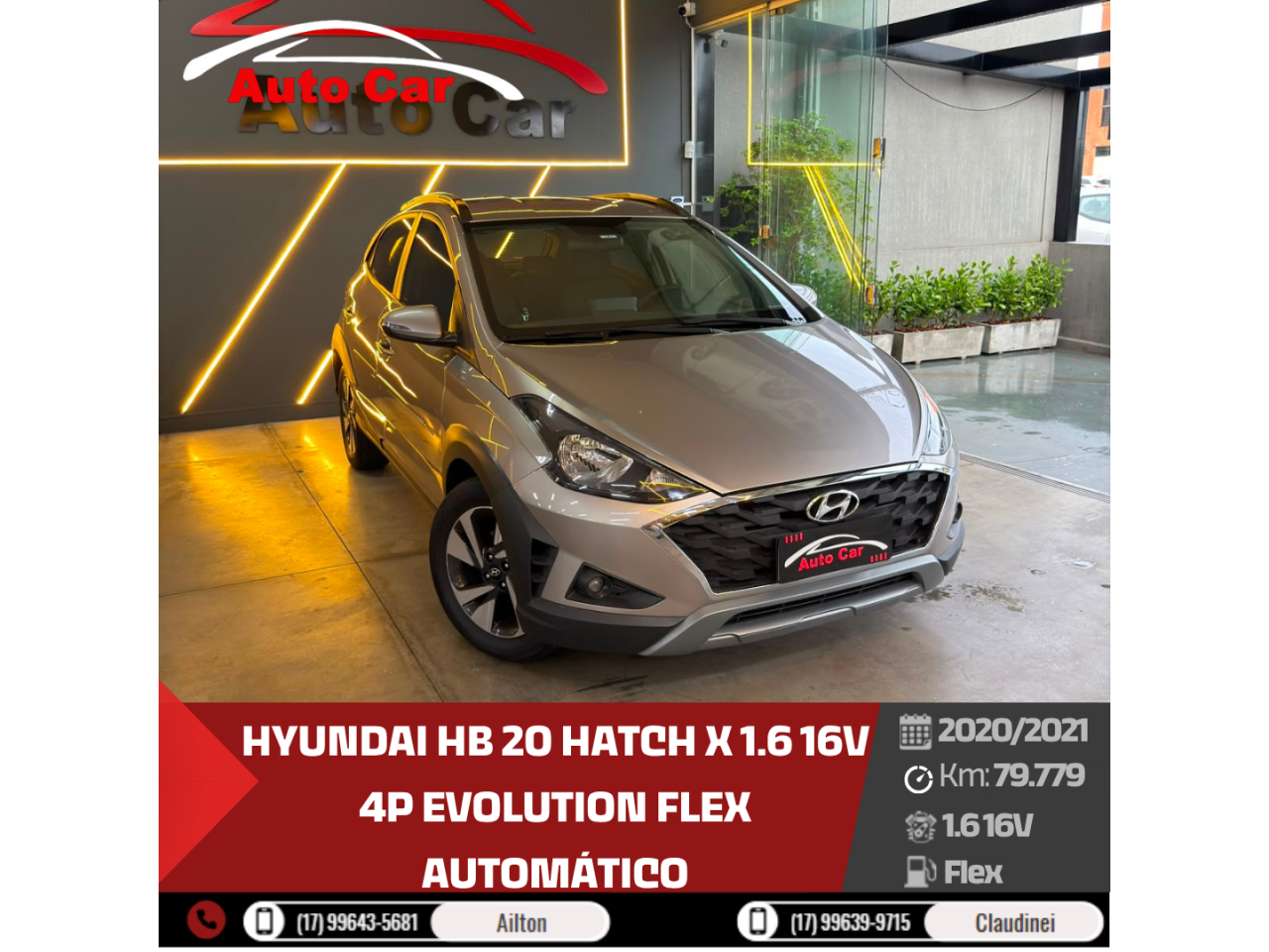 HB 20 Hatch X 1.6 16V 4P EVOLUTION FLEX AUTOMÁTICO