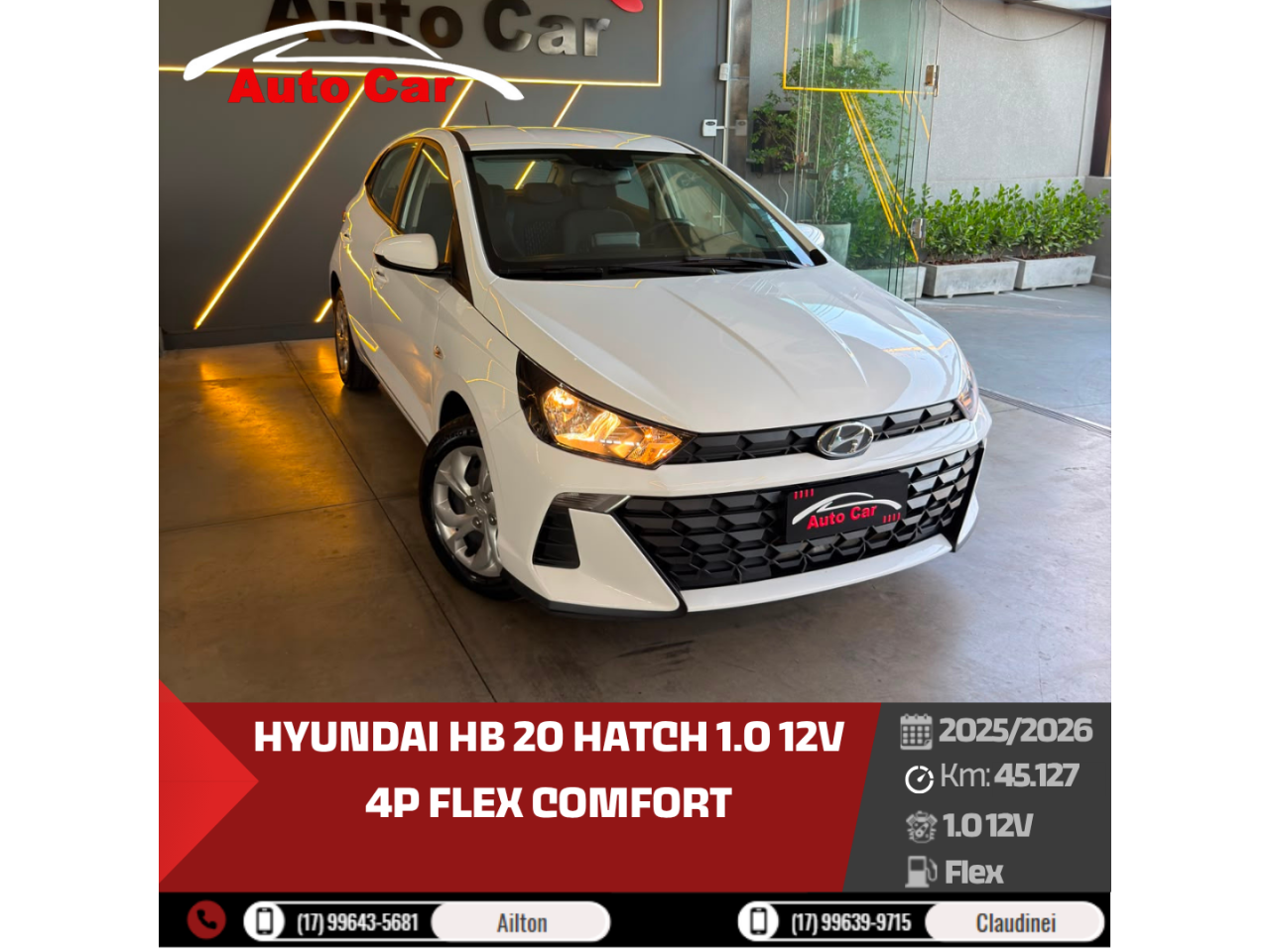 HB 20 Hatch 1.0 12V 4P FLEX COMFORT