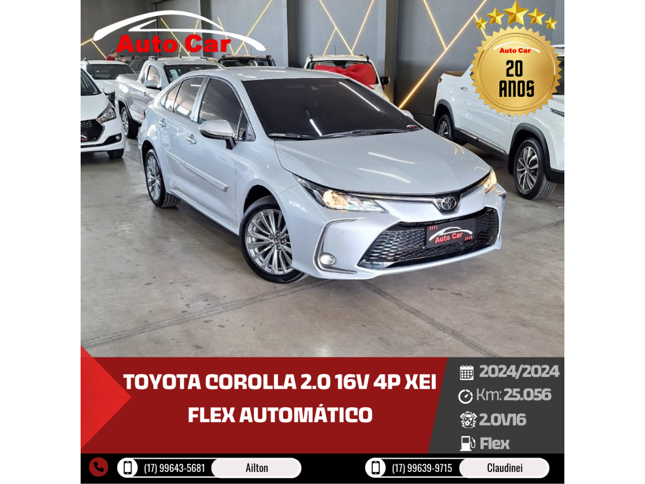 Corolla 2.0 16V 4P XEI FLEX AUTOMÁTICO