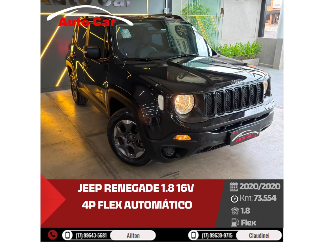 Renegade 1.8 16V 4P FLEX AUTOMÁTICO