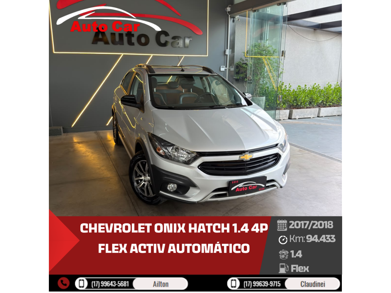 Onix Hatch 1.4 4P FLEX ACTIV AUTOMÁTICO