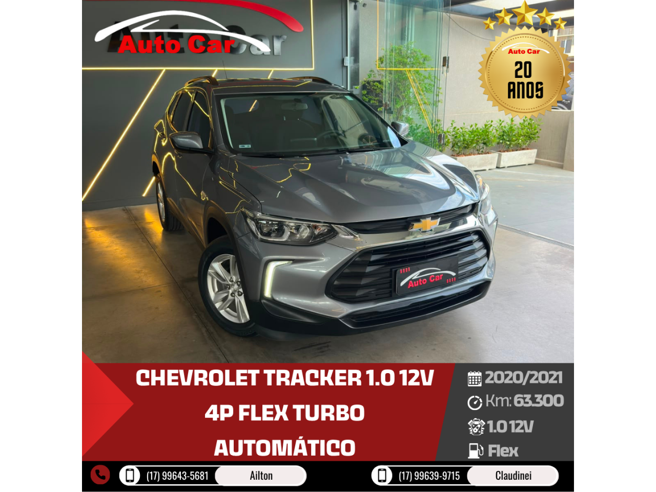 Tracker 1.0 12V 4P FLEX TURBO AUTOMÁTICO
