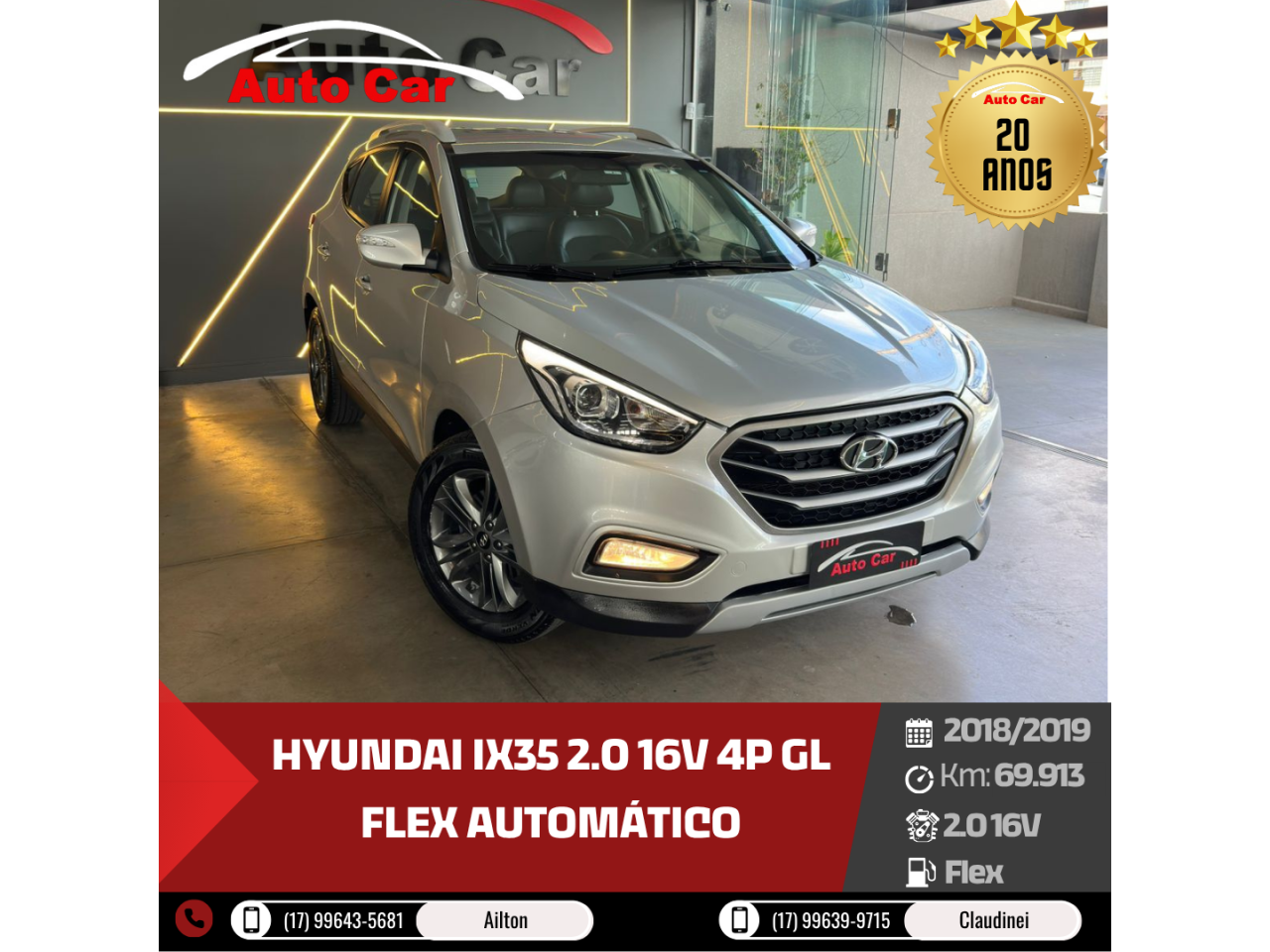 IX35 2.0 16V 4P GL FLEX AUTOMÁTICO