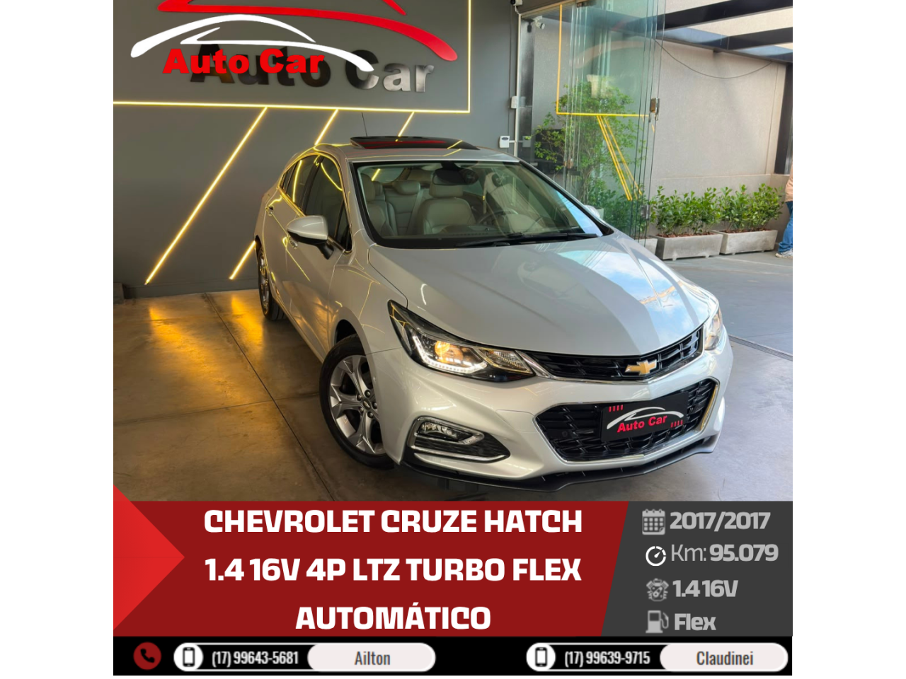 Cruze Hatch 1.4 16V 4P LTZ TURBO FLEX AUTOMÁTICO