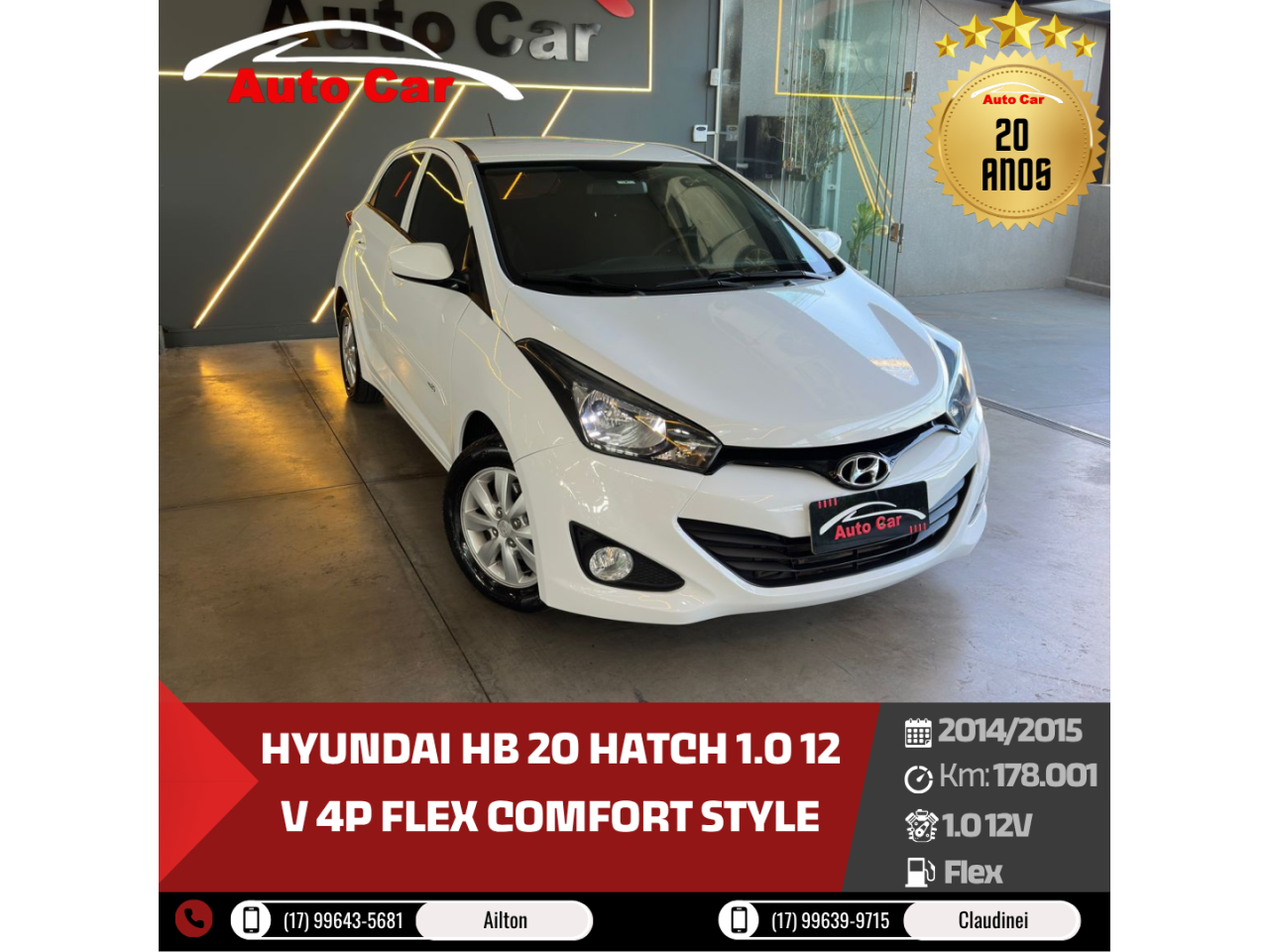 HB 20 Hatch 1.0 12 V 4P FLEX COMFORT STYLE
