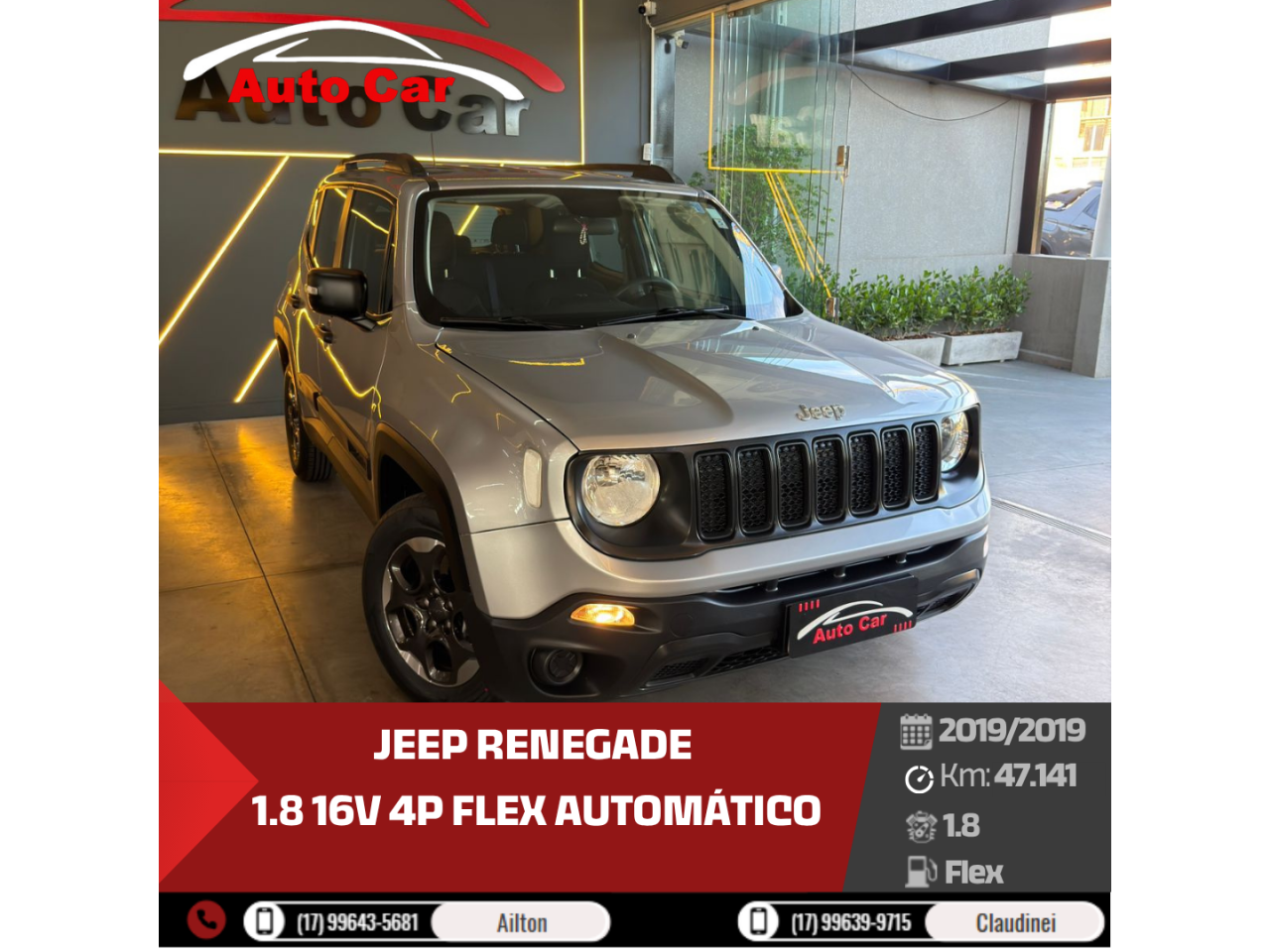 Renegade 1.8 16V 4P FLEX AUTOMÁTICO