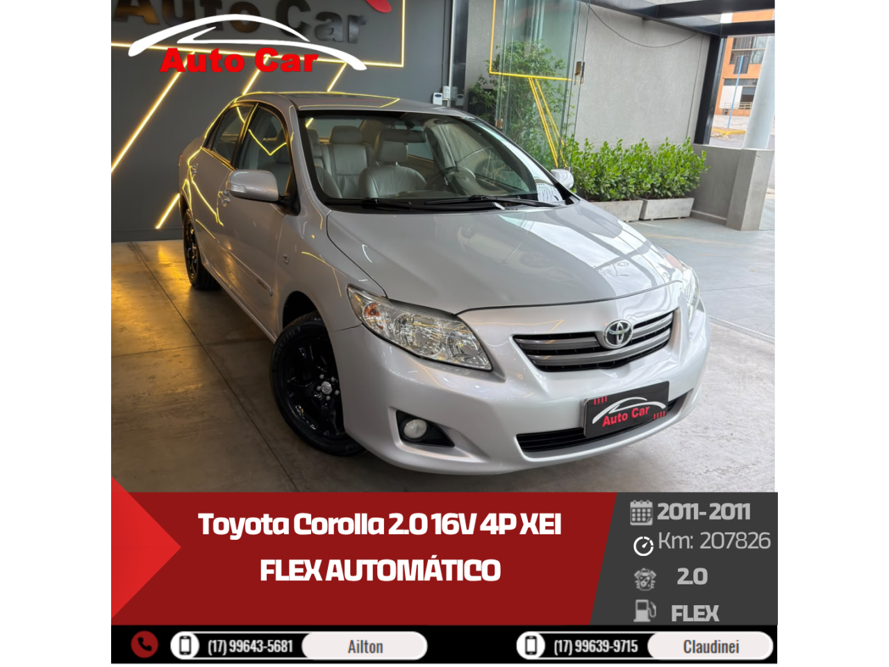 Corolla 2.0 16V 4P XEI FLEX AUTOMÁTICO