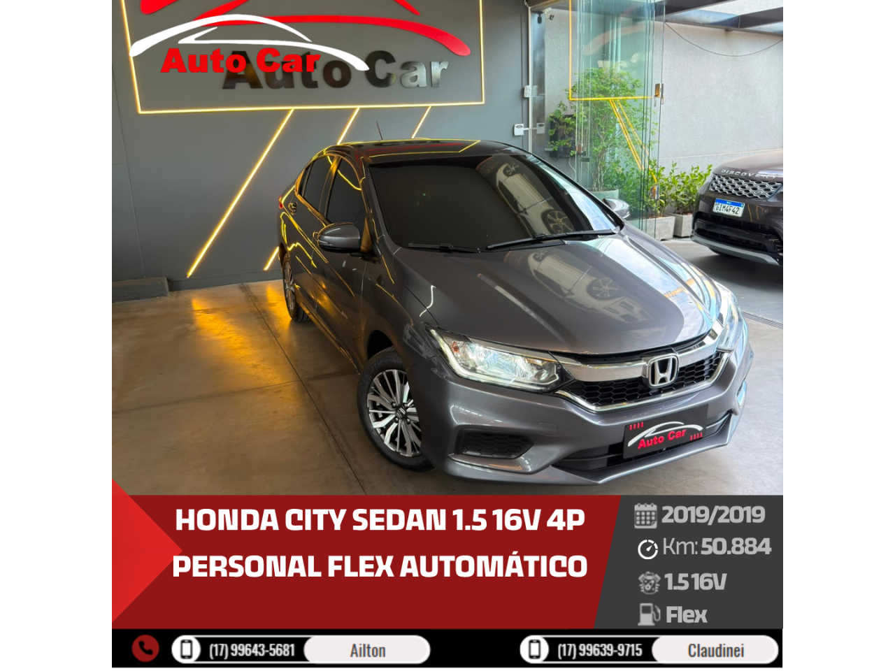 City Sedan 1.5 16V 4P PERSONAL FLEX AUTOMÁTICO