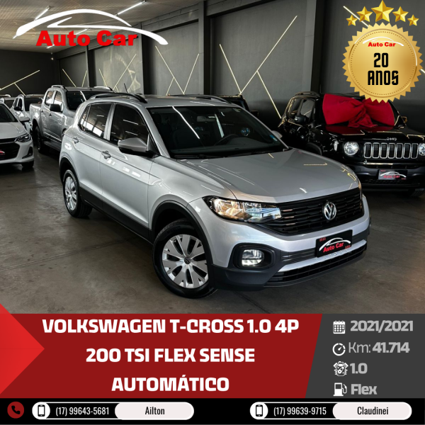 T-Cross 1.0 4P 200 TSI FLEX SENSE AUTOMÁTICO